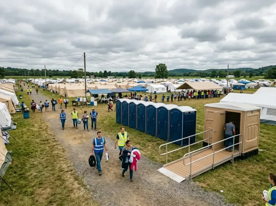 disaster-relief-camp-restrooms-010 — frequently asked questions, Dumpster & Portable Bathrooms Rental in Hurricane, WV